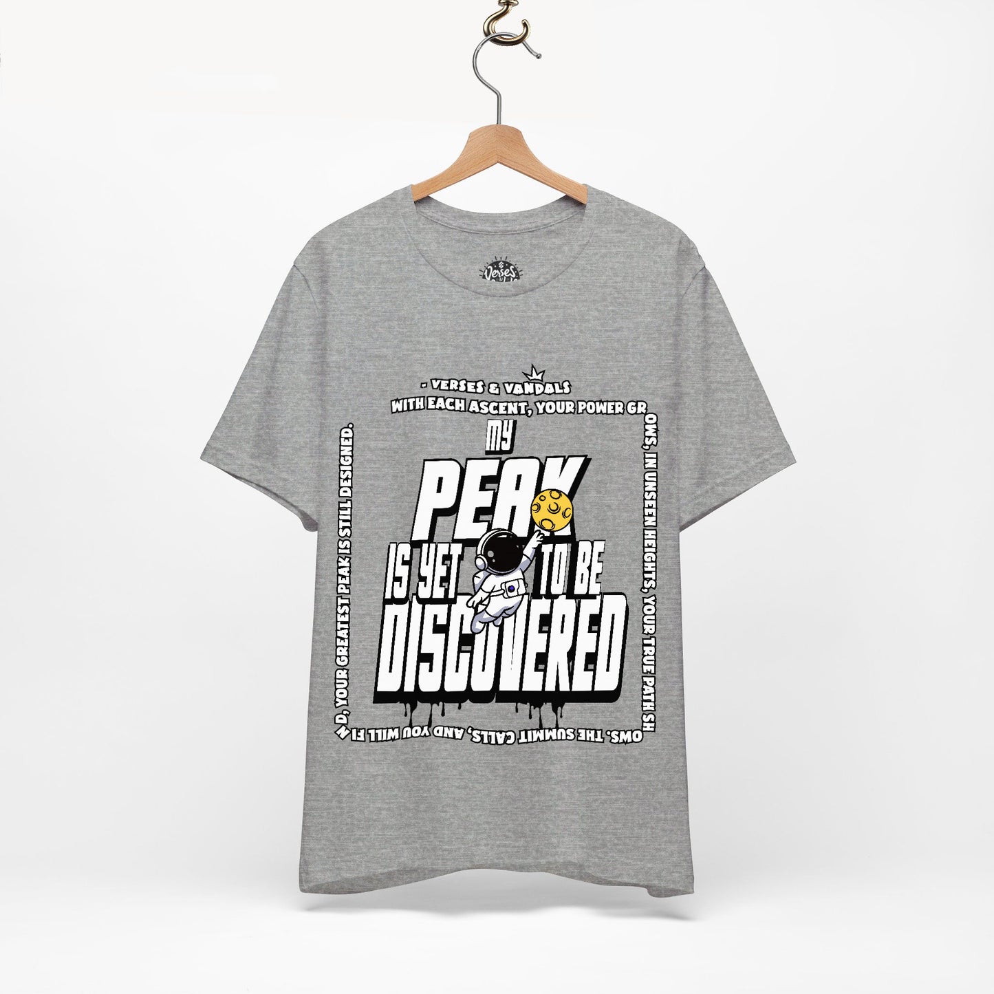 Inspirational T-Shirt | My Peak is Yet to be Discovered V2 Athletic Heather