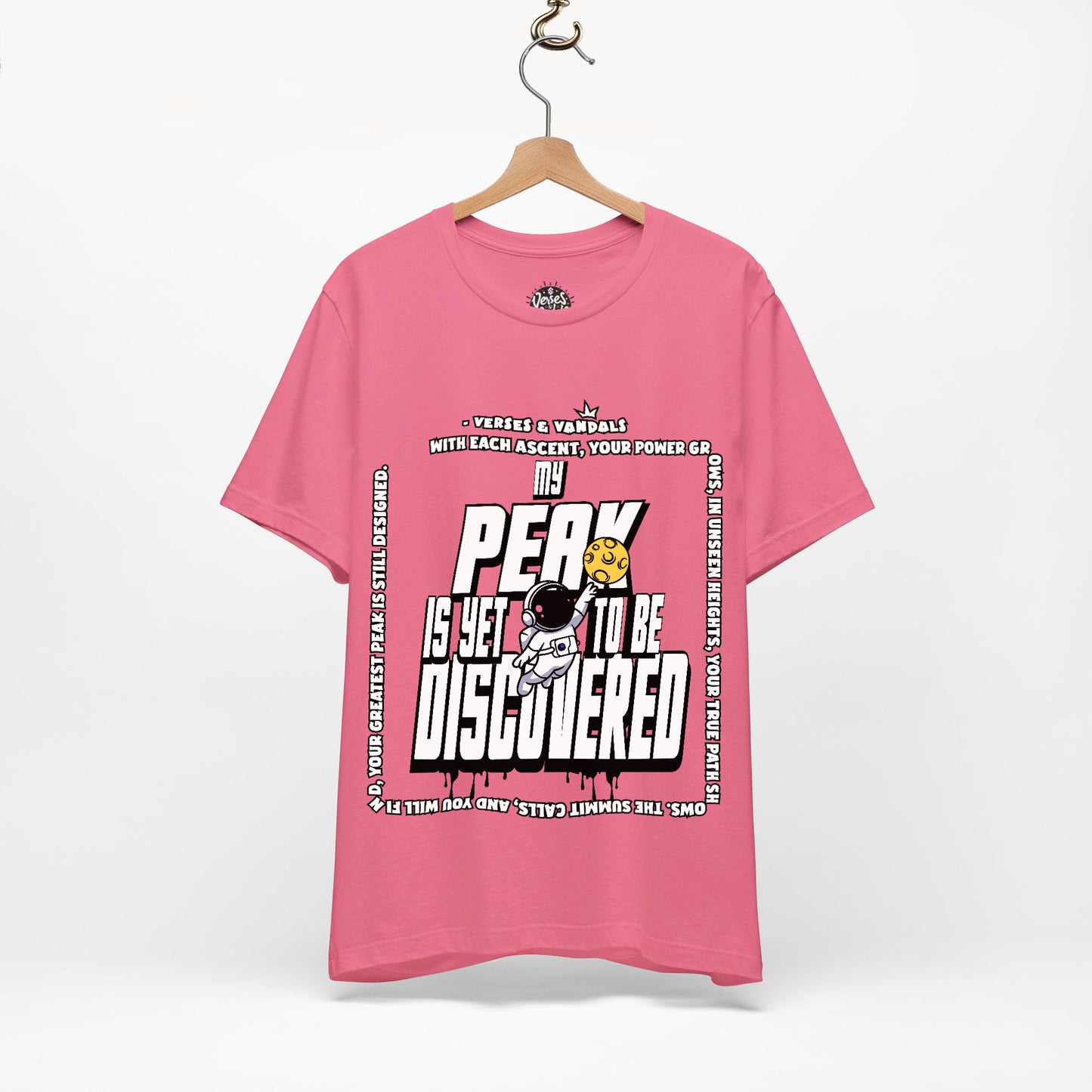 Inspirational T-Shirt | My Peak is Yet to be Discovered V2 Charity Pink