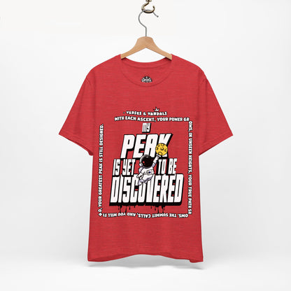 Inspirational T-Shirt | My Peak is Yet to be Discovered V2 Heather Red