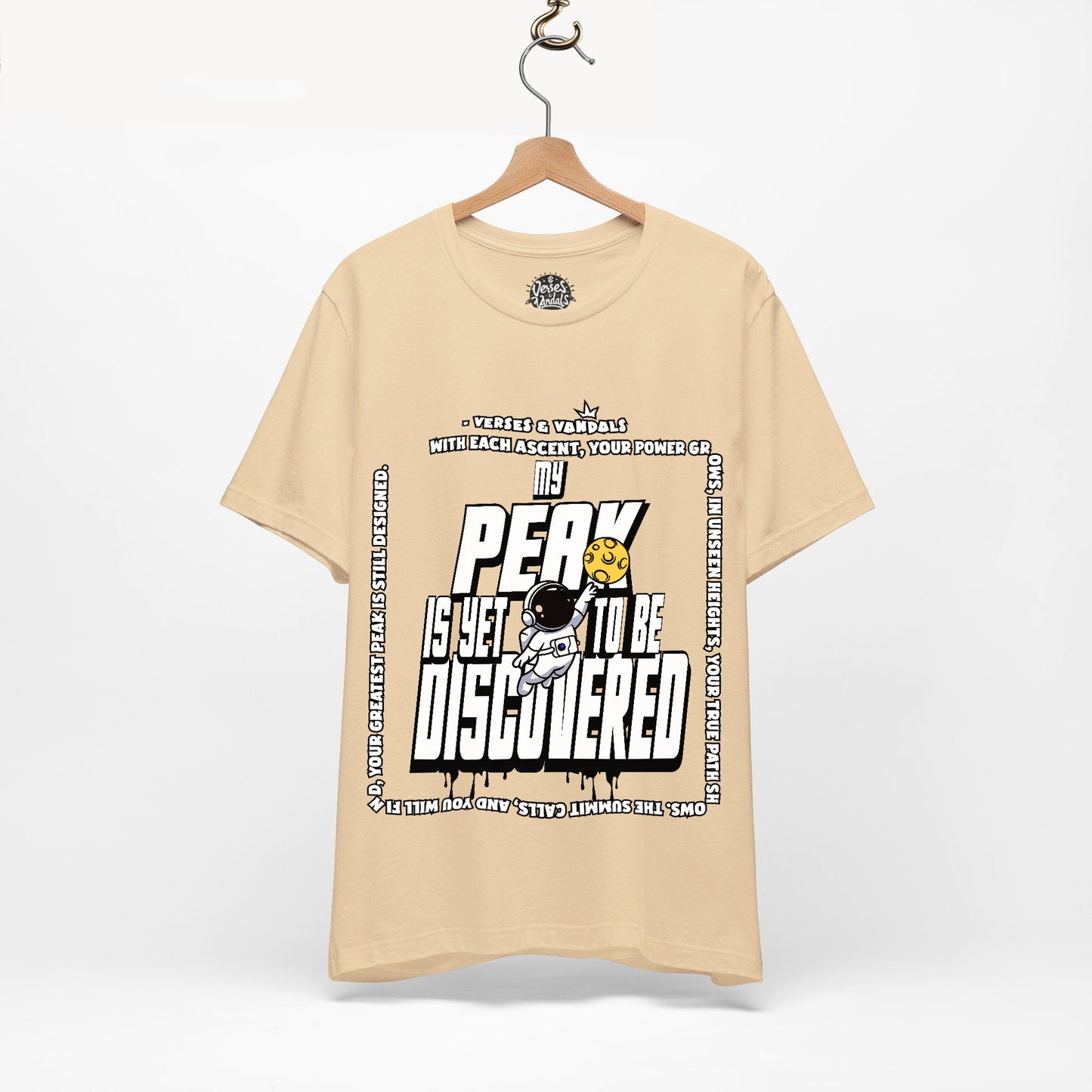 Inspirational T-Shirt | My Peak is Yet to be Discovered V2 Soft Cream