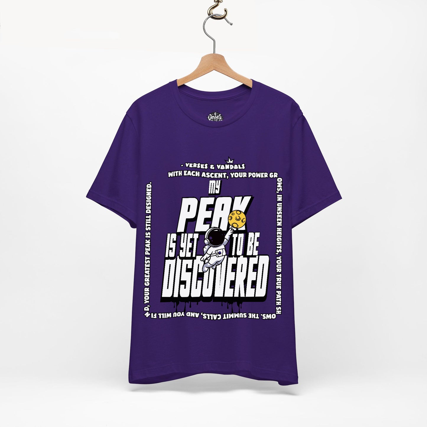 Inspirational T-Shirt | My Peak is Yet to be Discovered V2 Team Purple