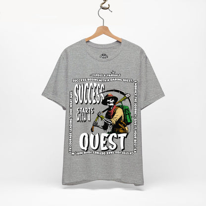 Inspirational T-Shirt | Success Starts with a Quest V1 Athletic Heather