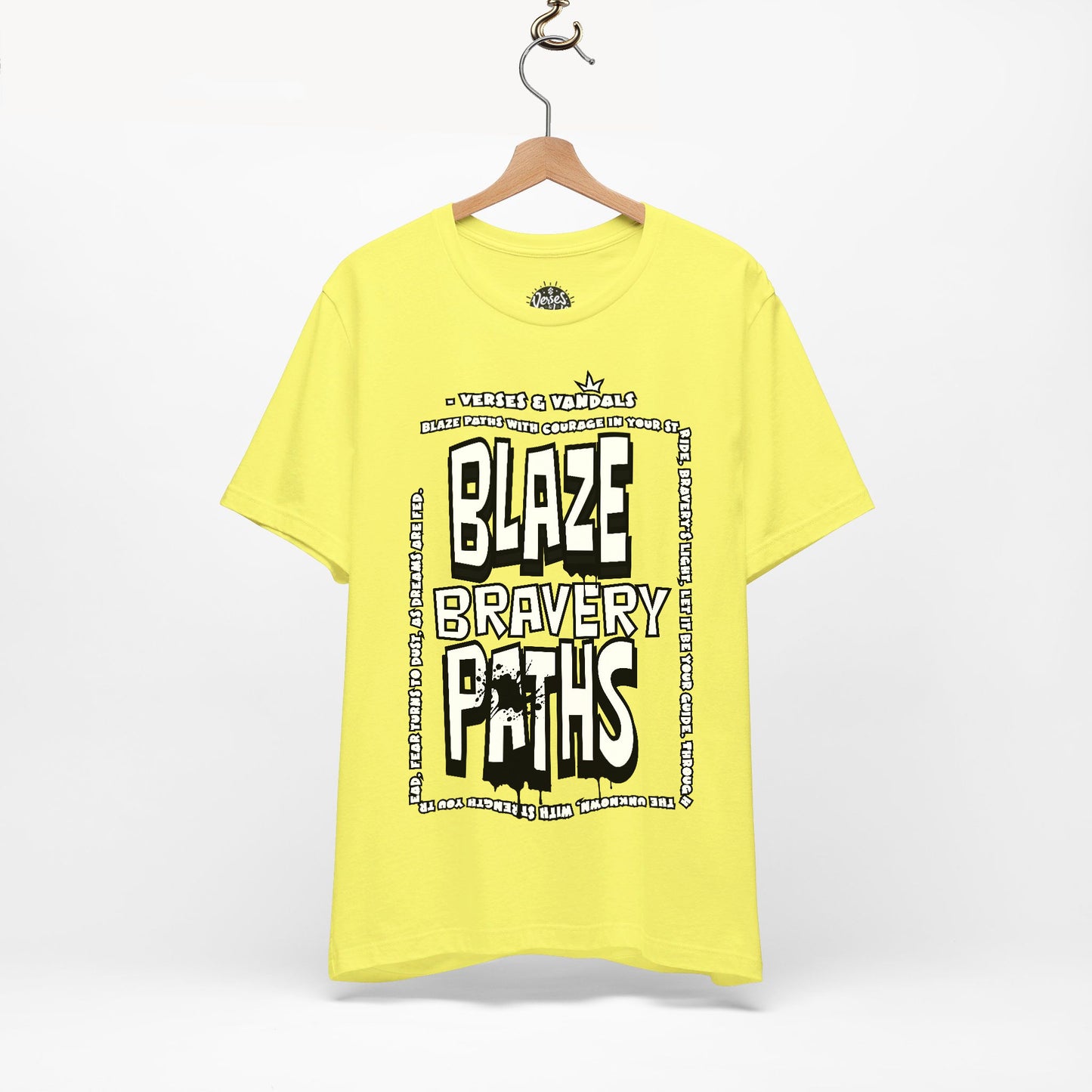 Inspirational T-Shirt | Blaze Bravery Paths V.1 Yellow