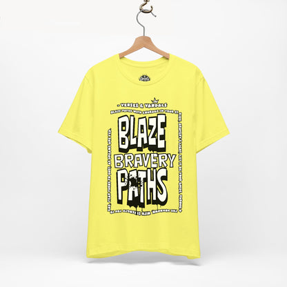 Inspirational T-Shirt | Blaze Bravery Paths V.1 Yellow