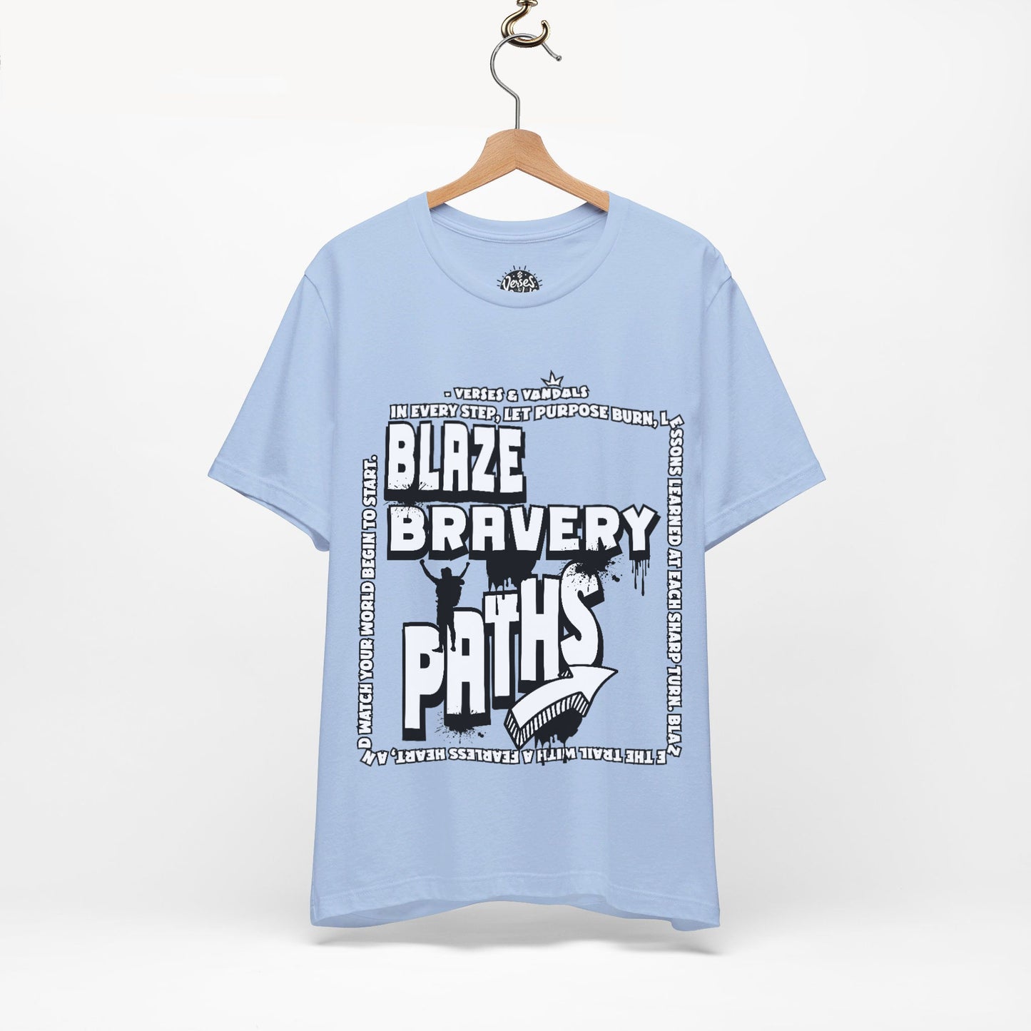 Inspirations T-Shirt | Blaze Bravery Paths V.2 Baby Blue