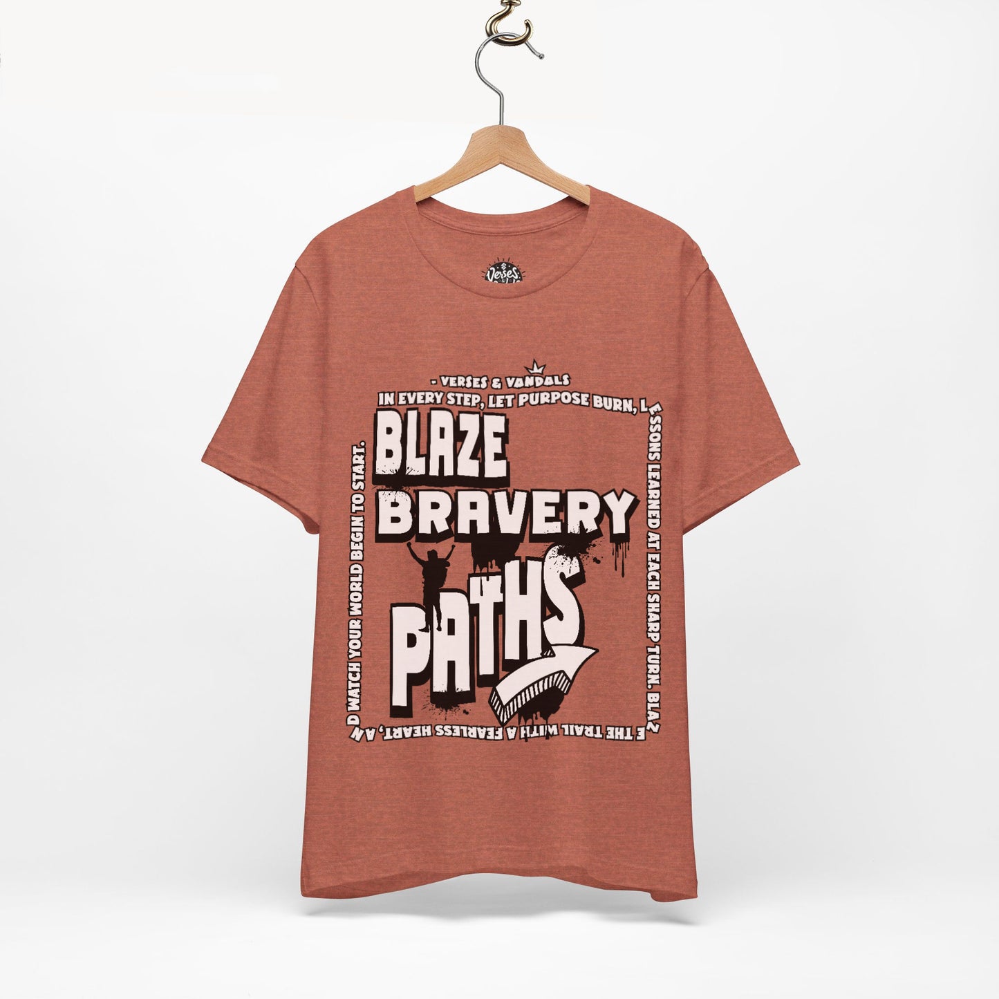 Inspirations T-Shirt | Blaze Bravery Paths V.2 Heather Clay