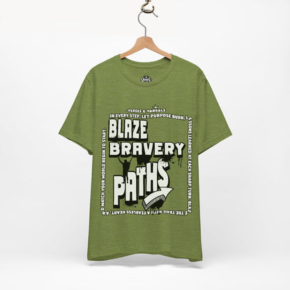 Inspirations T-Shirt | Blaze Bravery Paths V.2 Heather Green