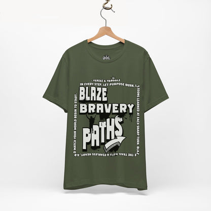 Inspirations T-Shirt | Blaze Bravery Paths V.2 Military Green