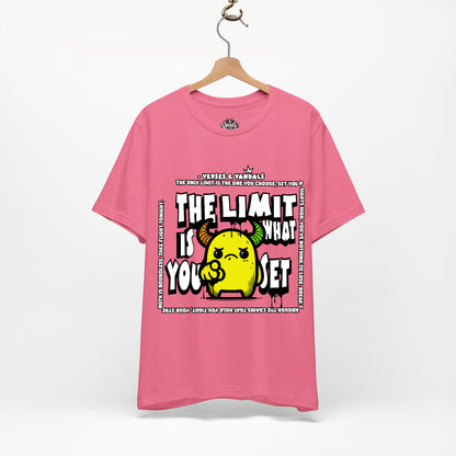 Inspirational T-Shirt | The Limit is What You Set Charity Pink