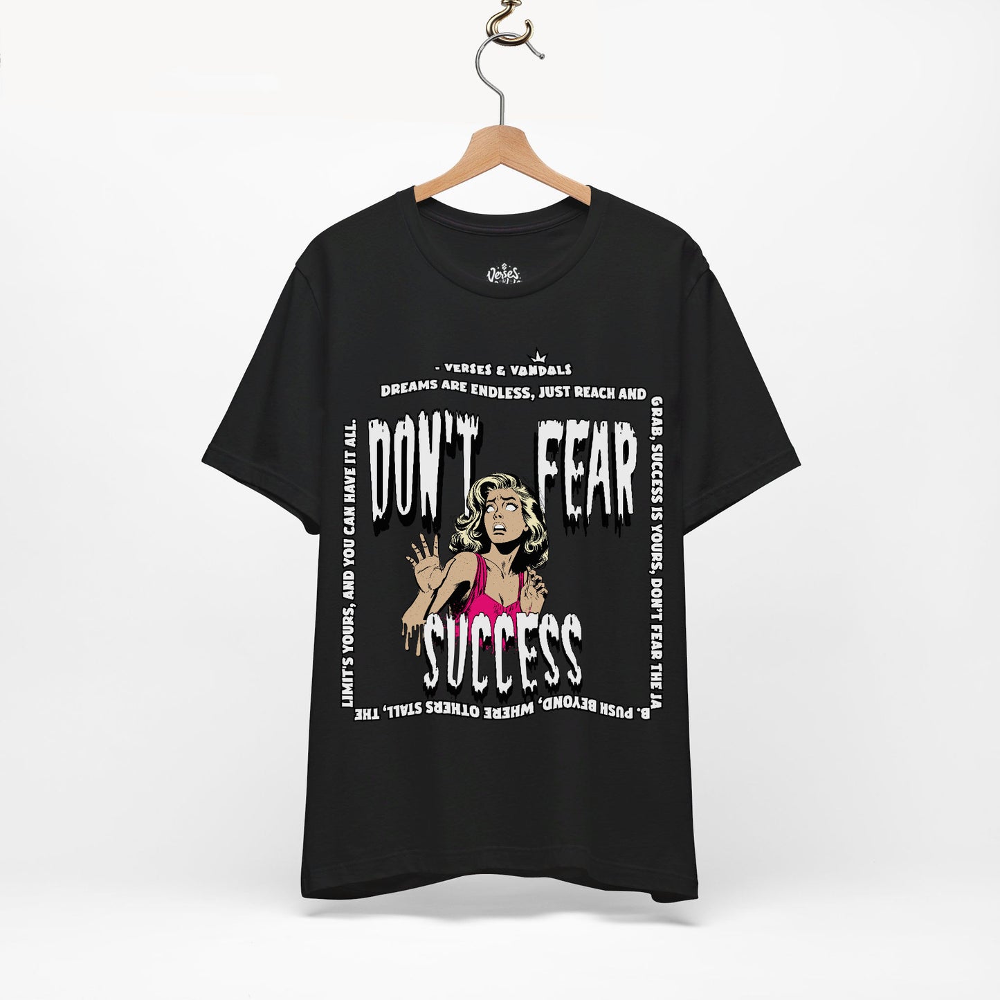 Inspirational T-Shirt | Don't Fear Success Black