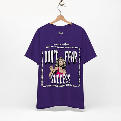 Inspirational T-Shirt | Don't Fear Success Team Purple