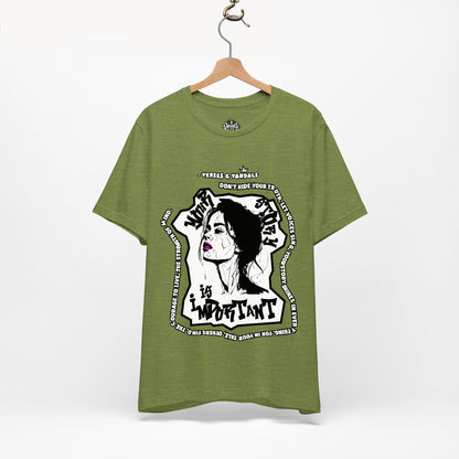 Inspirational T-Shirt | Your Story is Important Lilac Lauren V2.2 Heather Green