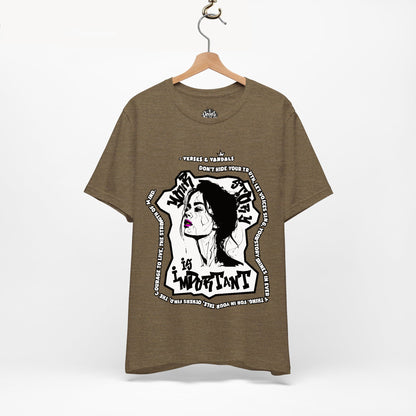 Inspirational T-Shirt | Your Story is Important Lilac Lauren V2.2 Heather Olive