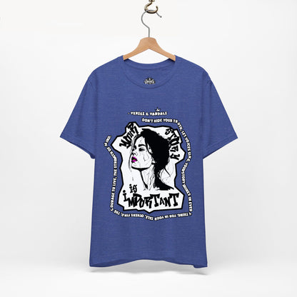 Inspirational T-Shirt | Your Story is Important Lilac Lauren V2.2 Heather True Royal