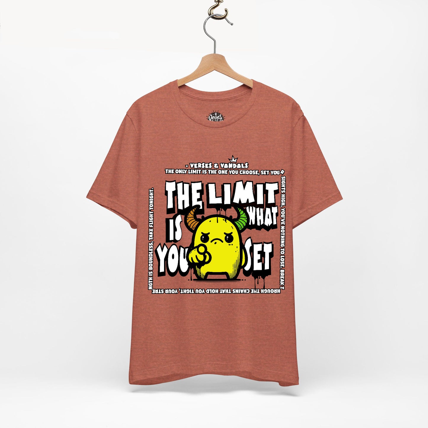 Inspirational T-Shirt | The Limit is What You Set Heather Clay