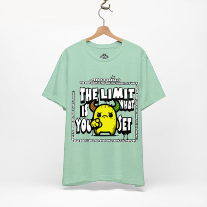 Inspirational T-Shirt | The Limit is What You Set Heather Mint