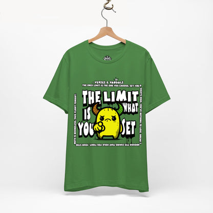 Inspirational T-Shirt | The Limit is What You Set Leaf