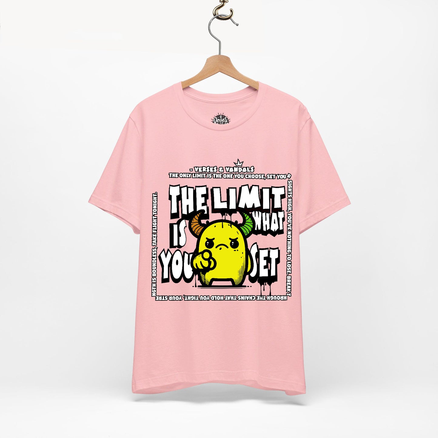 Inspirational T-Shirt | The Limit is What You Set Pink