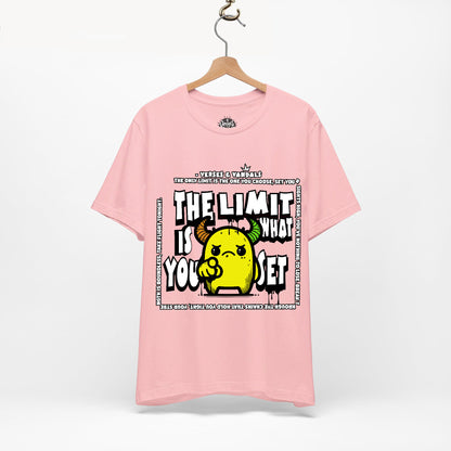 Inspirational T-Shirt | The Limit is What You Set Pink