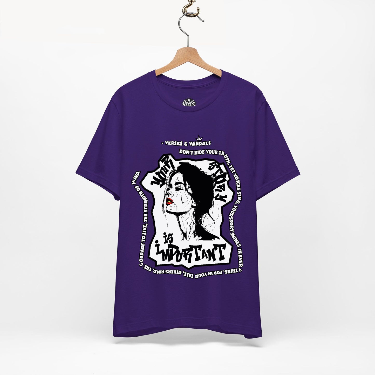 Inspirational T-Shirt | Your Story is Important Ruby Rose V2.3 Team Purple