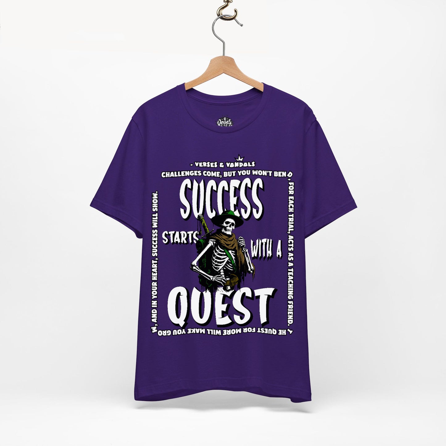 Inspirational T-Shirt | Success Starts with a Quest V2 Team Purple