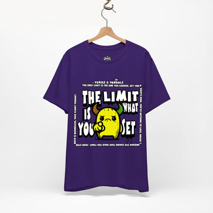 Inspirational T-Shirt | The Limit is What You Set Team Purple