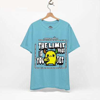 Inspirational T-Shirt | The Limit is What You Set Turquoise