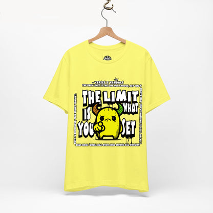 Inspirational T-Shirt | The Limit is What You Set Yellow